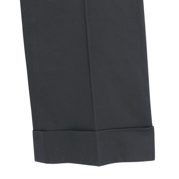 MARC JACOBS Black Pants 100% Cotton High Rise Cuffed Straight/Wide Leg Size 2 - Picture 3 of 8